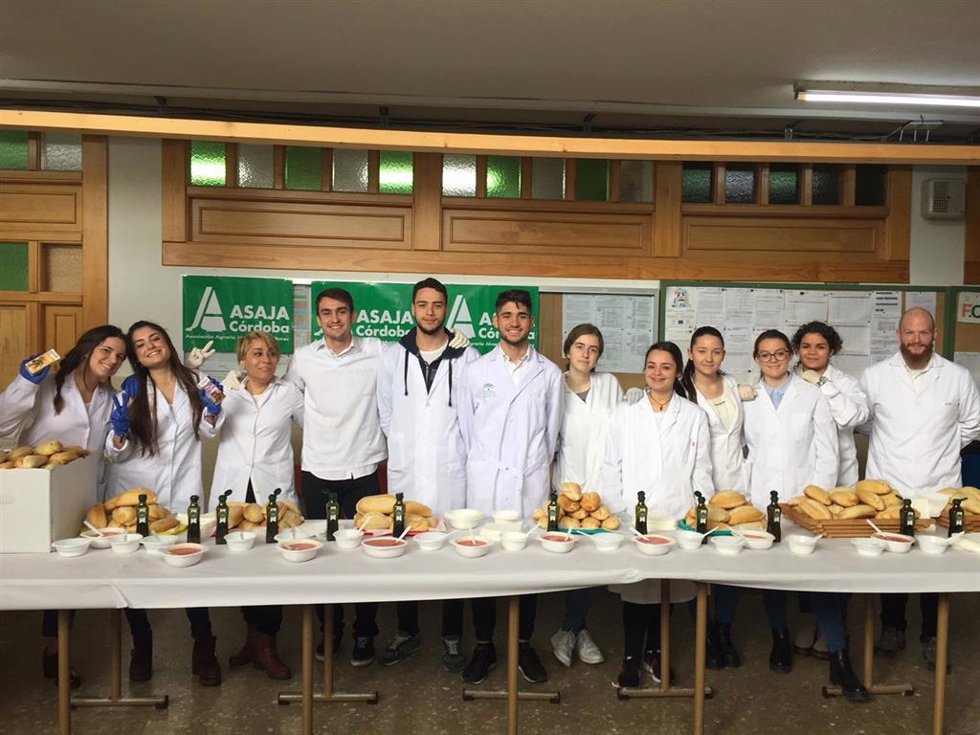 Desayuno molinero en un centro educativo cordobés.