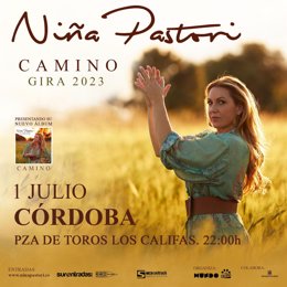 Cartel del concierto de Niña Pastori en Córdoba.