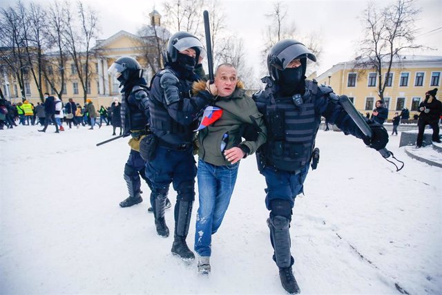 Archivo - Protestas contra la guerra de Ucrania en San Petersburgo, Rusia