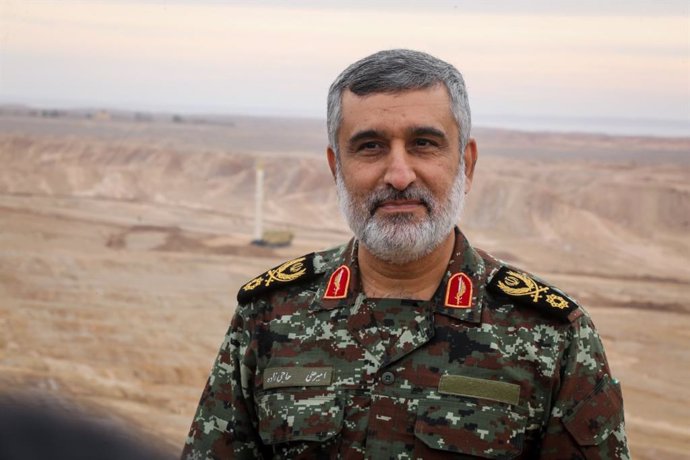 Archivo - General AMIR-ALI HAJIZADEH, comandante de la División Aeroespacial del Cuerpo de Guardianes de la Revolución Islámica de Irán (IRGC) 