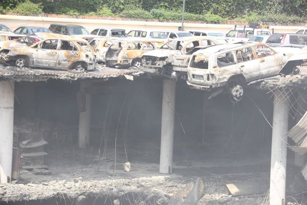 Archivo - Aparcamiento del centro comercial Westgate de la capital de Kenia, Nairobi, tras el atentado de Al Shabaab en 2013