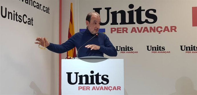 El secretario general de Units per Avanar, Ramon Espadaler, en el Consell Nacional del partido.