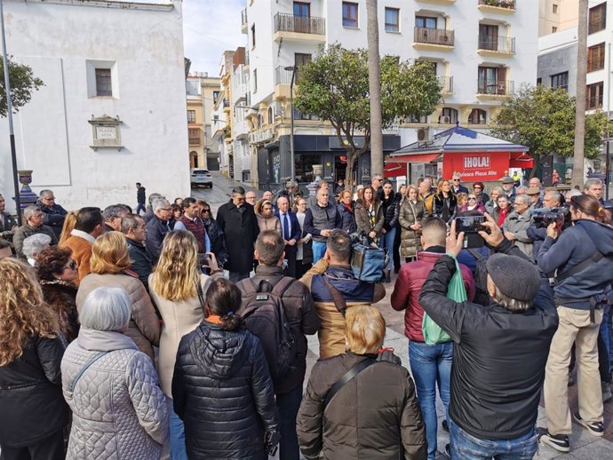 Concentración en Algeciras cuando se cumple un mes del asesinato del sacristán Diego Valencia