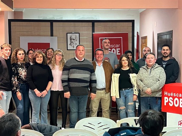 Lista del PSOE de Huéscar, en Granada, liderada por Joaquín Ortiz.