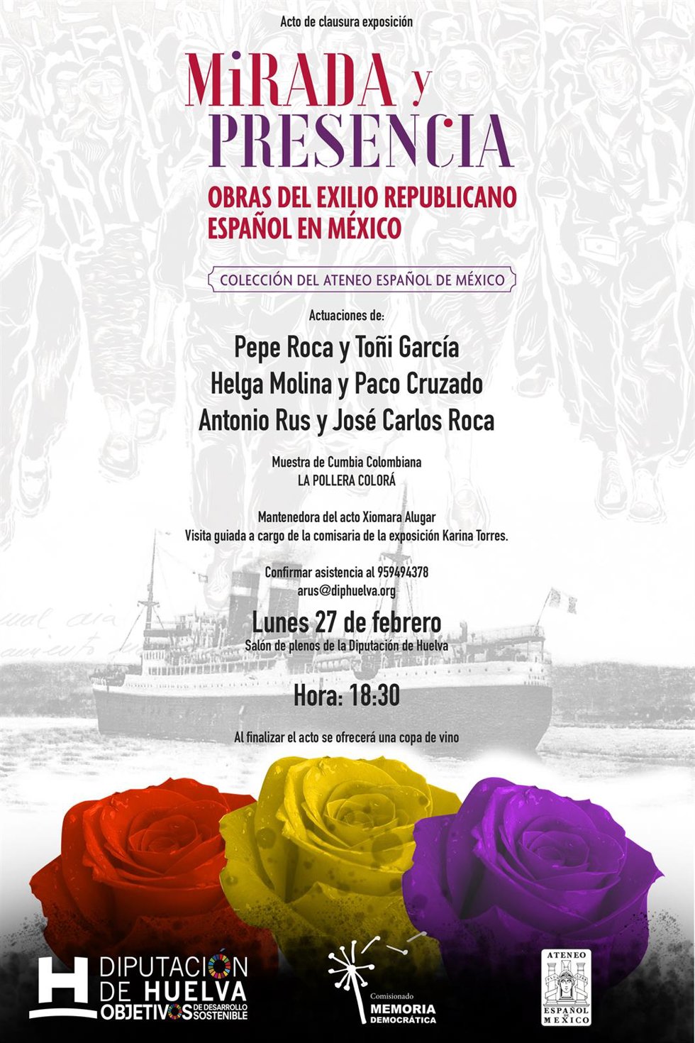 Clausura de la exposición 'Mirada y Presencia. Obras del exilio republicano español en México'