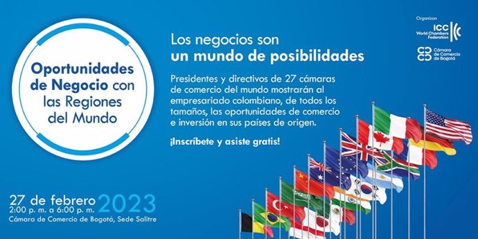 Evento 'Oportunidades de Negocio con las Regiones del Mundo' , organizado por la Cámara de Comercio de Bogotá