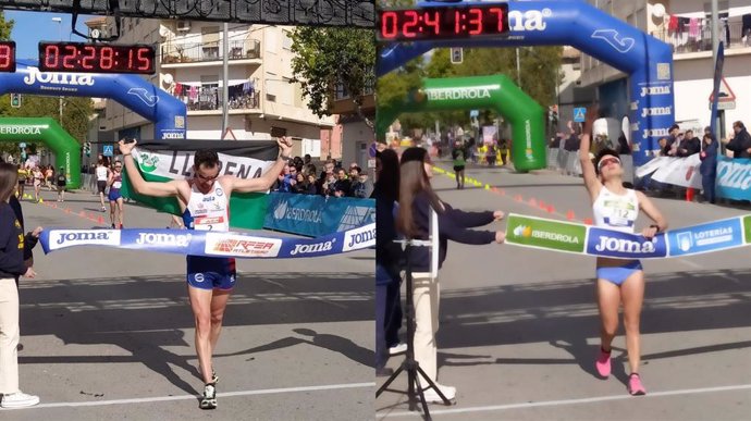 Álvaro Martín y María Pérez se proclaman campeones de España de 35 kilómetros marcha