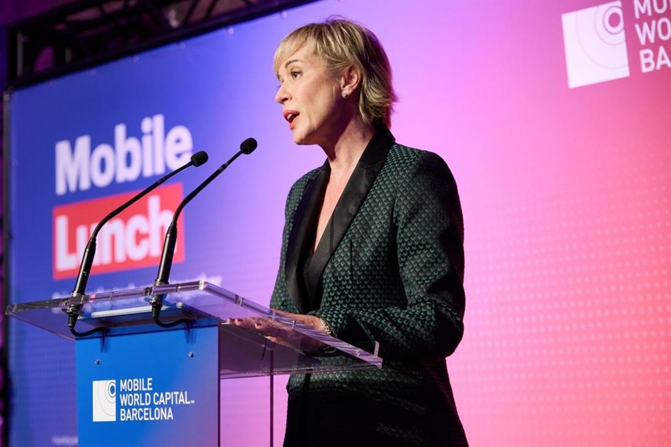 La secretaria de Estado de Inteligencia Artificial y Digitalización, Carme Artigas,  en el Mobile Lunch