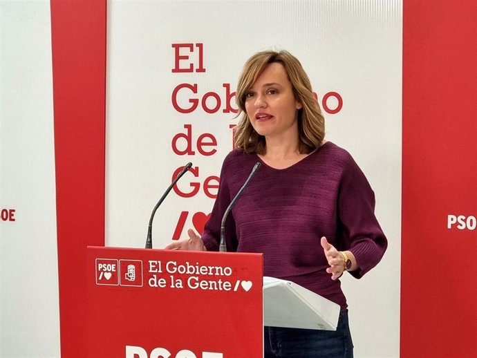 La portavoz federal del PSOE y ministra de Educación, Pilar Alegría.
