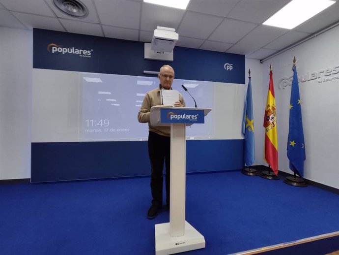 Archivo - El candidato del PP a la presidencia del Principado, Diego Canga.