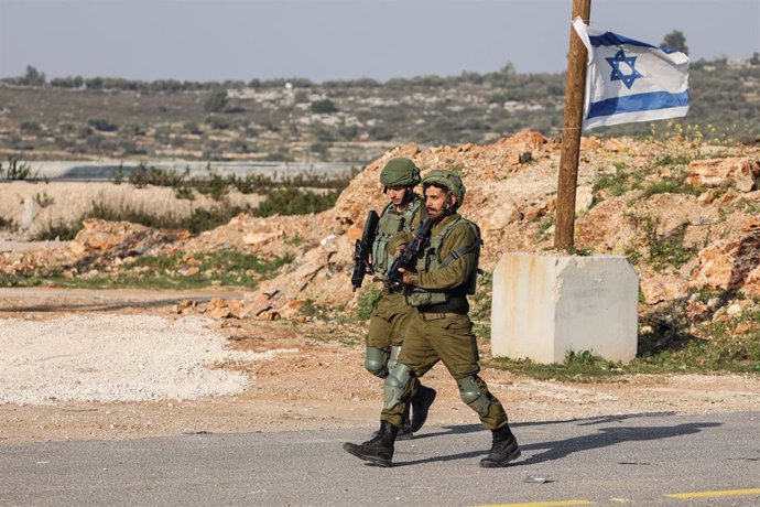 Militares israelíes en la ciudad de Huwara, en Nablús, Cisjordania