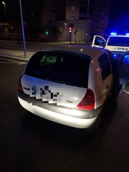 Intervención de la Policía Municipal de Pamplona.