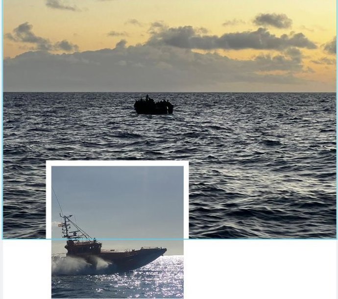 Salvamento Marítimo rescta una patera en aguas cercanas a Gran Canaria