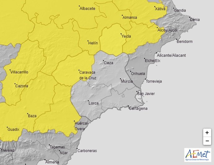 Meteorología emite para este martes un aviso de nivel amarillo por bajas temperaturas en el Altiplano y el Noroeste