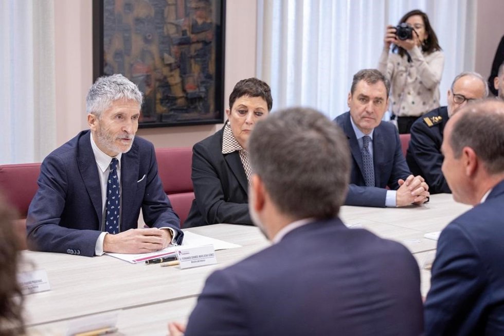 El ministro del Interior, Fernando Grande-Marlaska, en Guadalajara.