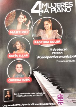 Villamediana reune a Martirio, Pastora Soler, Sofía Ellar y Cristina Rubio en un concierto gratis por el Día de la Mujer