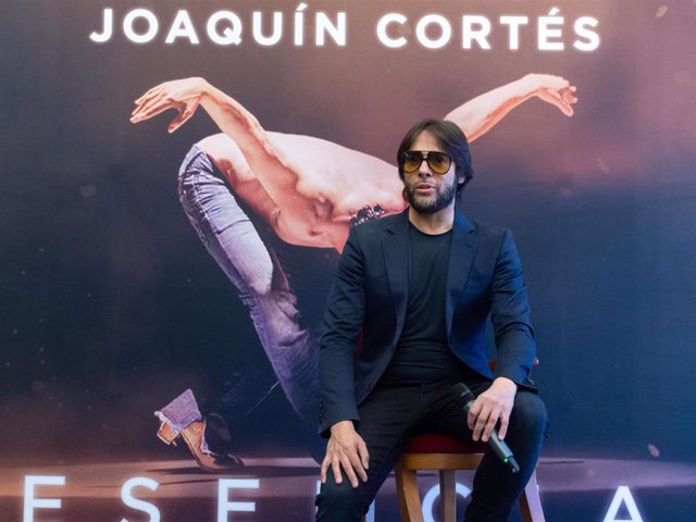 Joaquín Cortés durante la presentación de su gira, ‘Esencia’, en el Teatro Real