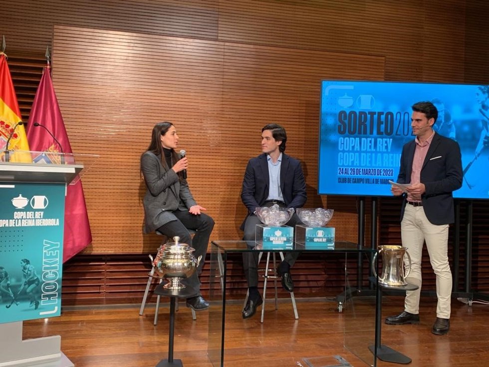 Presentación de la Copa del Rey y Copa de la Reina de hockey hierba 2023 en Madrid