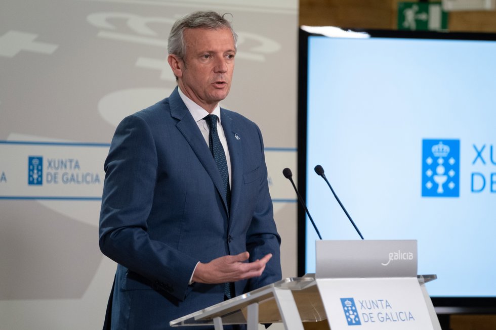 El presidente de la Xunta, Alfonso Rueda