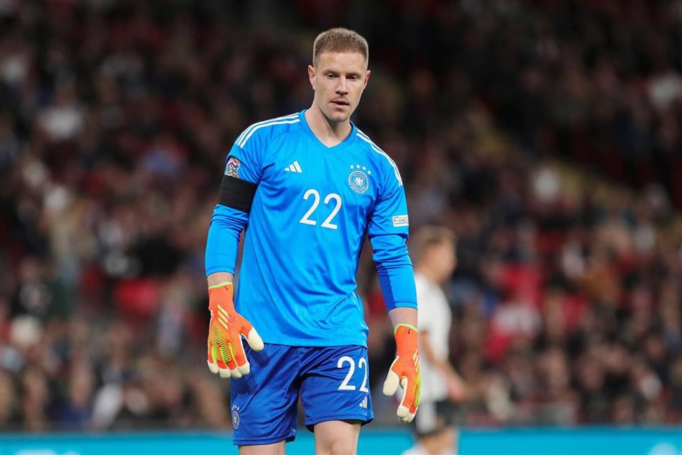 Archivo - Marc-André ter Stegen durante un partido con la selección alemana