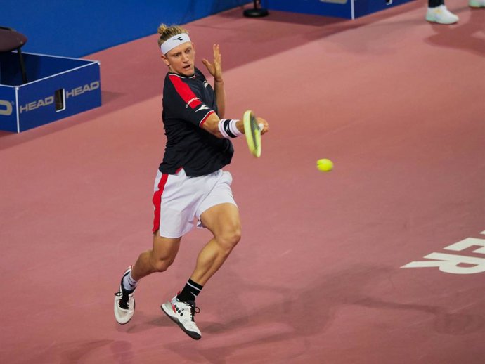 Alejandro Davidovich Fokina (SPA) in action against Ugo Humbert (FRA) during the Open Sud de France 2023, ATP 250 tennis tournament on February 8, 2023 at Sud de France Arena in Pérols near Montpellier, France - Photo Patrick Cannaux / DPPI