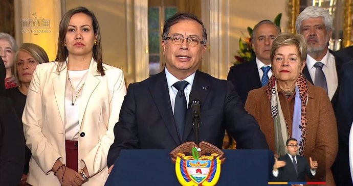 El presidente de Colombia, Gustavo Petro