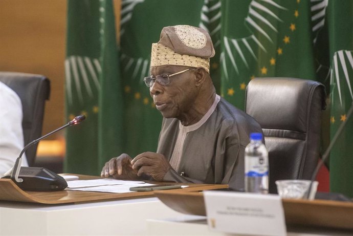 Archivo - El expresidente de Nigeria Olusegun Obasanjo, en noviembre de 2022.