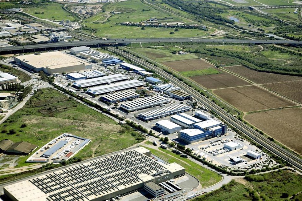 Archivo - Vista aérea de Mercamálaga