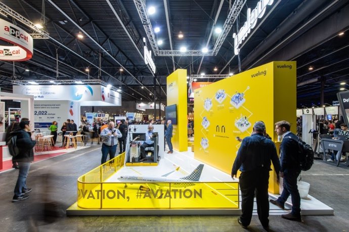 Estand de Vueling en el 4 Years From Now.