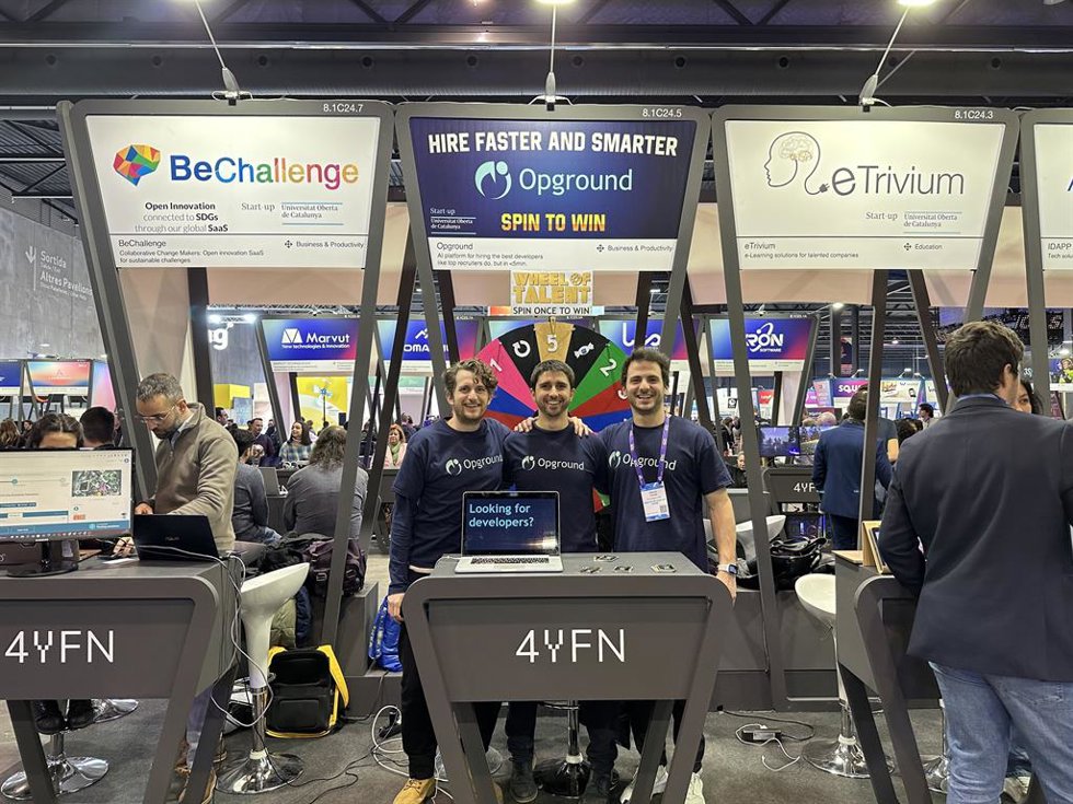Fundadores de Opground en el 4yFN 2023