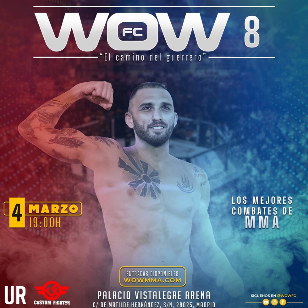 El Palacio de Vistalegre acoge WOW 8, la octava edición de las veladas profesionales de MMA