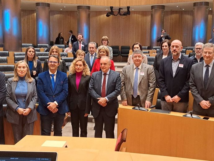 Presentación en el Congreso de los Diputados de la red 'Únicas', que engloba a 25 hospitales españoles para mejorar la atención a los niños con enfermedades raras. En Madrid (España), a 28 de febrero de 2023.