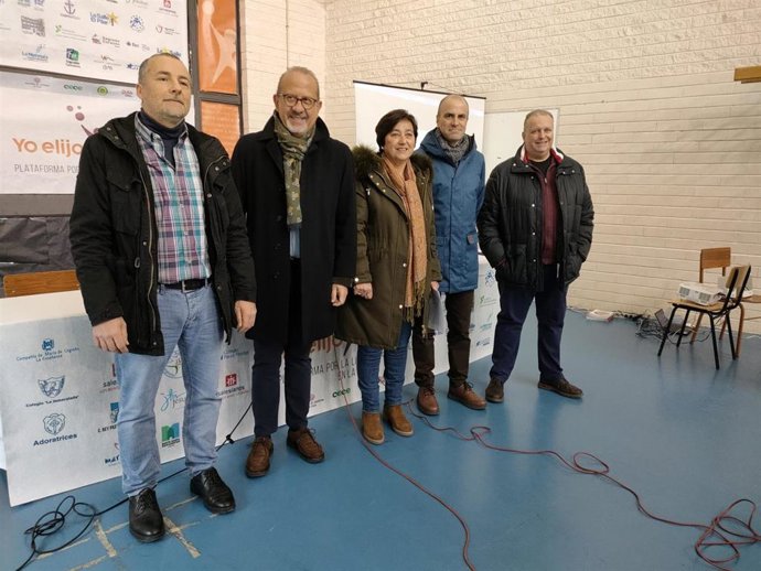 Plataforma por la Libertad de Enseñanza en La Rioja en comparecencia de prensa