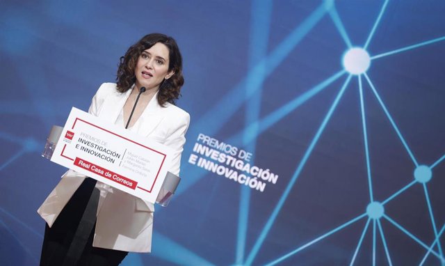 La presidenta de la Comunidad, Isabel Díaz Ayuso, interviene en los Premios a la Innovación