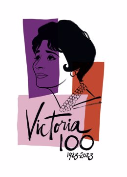 Cartel de Jordi Labanda para el Any Victoria de los Ángeles