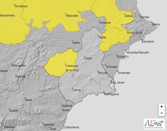 Meteorología emite para este miércoles un aviso de nivel amarillo por bajas temperaturas el Noroeste