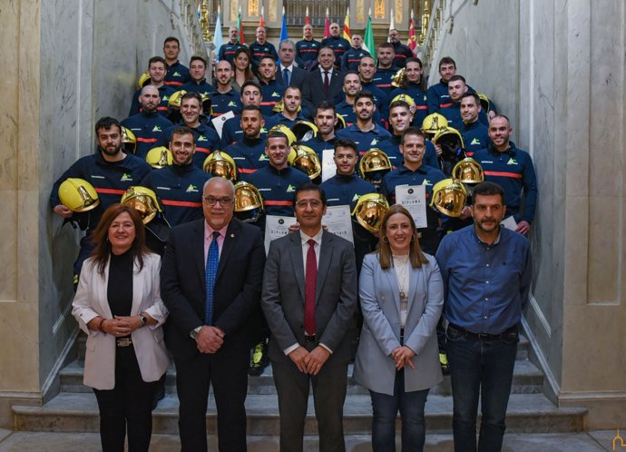 Nuevos bomberos se suman al Servicio Contra Incendios de Ciudad Real.