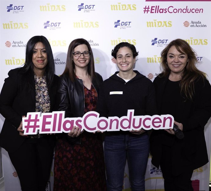Midas presenta el estudio '#EllasConducen' , con el apoyo de la Dirección General de Tráfico (DGT), Ayuda en Acción y la piloto de Moto3, Ana Carrasco