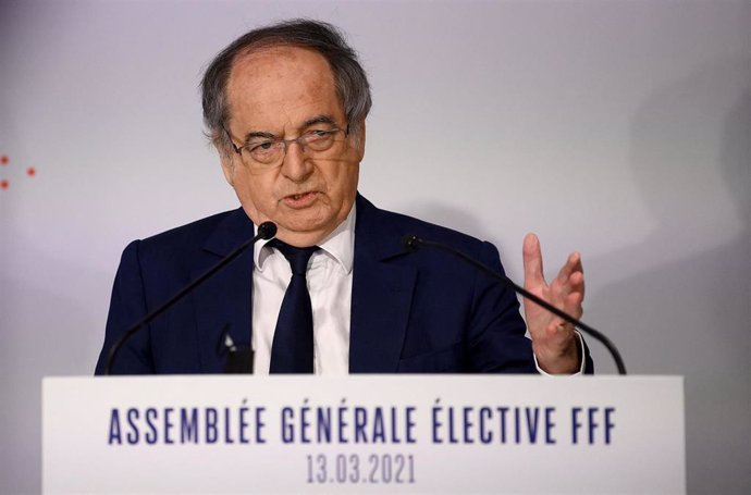 Archivo - No Le Grat durante una comparecencia como presidente de la FFF