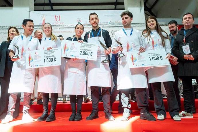 Premiados del Concurso Internacional de Cocina Creativa de la Gamba Roja de Dénia en 2023.