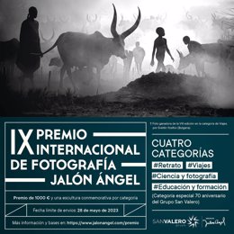 Abierto el plazo para presentar trabajos a la novena edición del Premio Internacional de Fotografía Jalón Ángel.