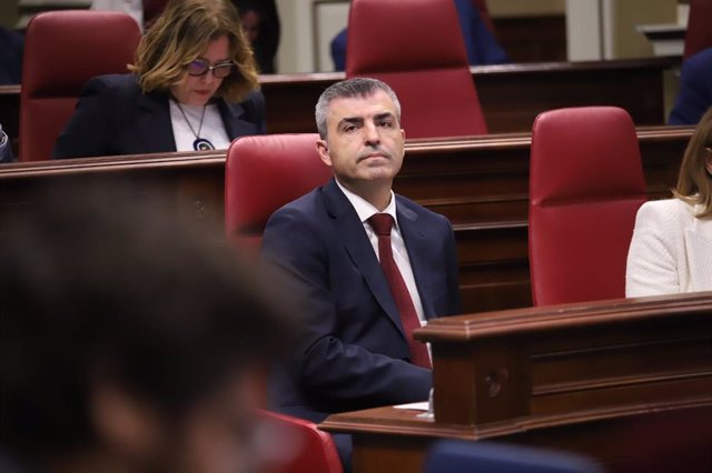 El presidente del Partido Popular de Canarias y portavoz del Grupo Parlamentario Popular, Manuel Domínguez