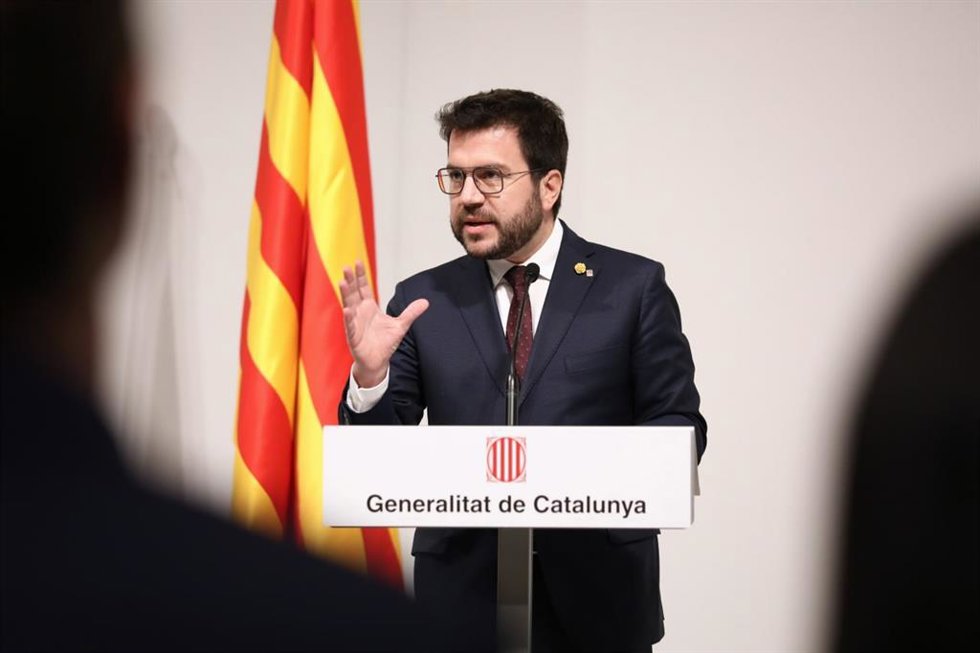 El presidente Pere Aragons este martes