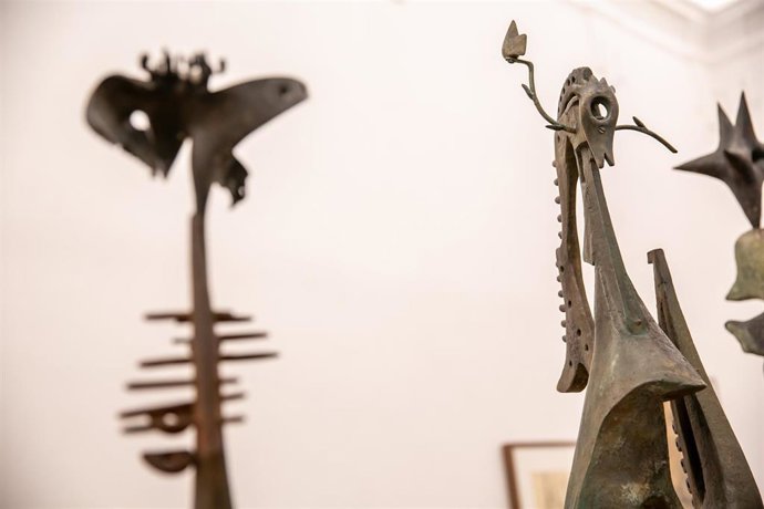 Obras expuestas en sala Alberto Sánchez' de la Colección Roberto Polo. Centro de Arte Moderno y Contemporáneo de Castilla-La Mancha.