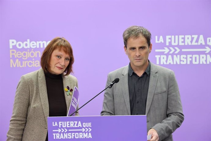 El secretario regional de organización de Podemos, Ángel Luis Hernández