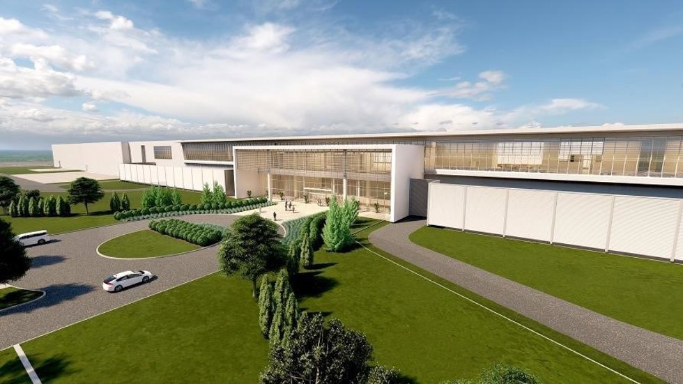 Renderización de la fábrica de baterías de Honda y LG Energy Solution en Ohio (Estados Unidos)