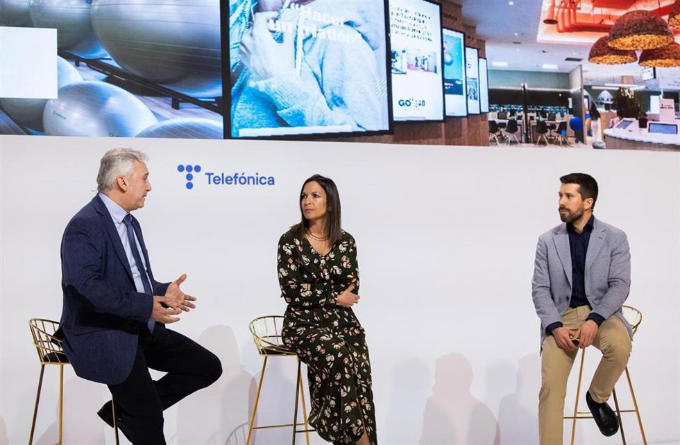 Presentación de la alianza entre Gofit y Telefónica en el Mobile World Congress.