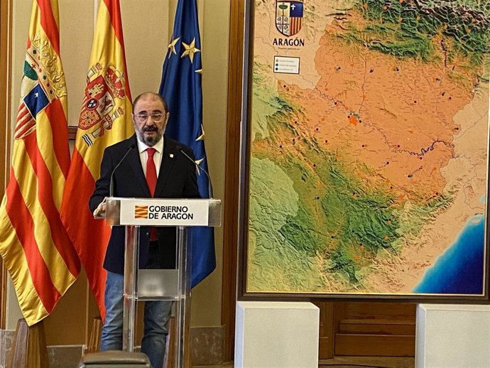 El presidente del Gobierno de Aragón, Javier Lambán.