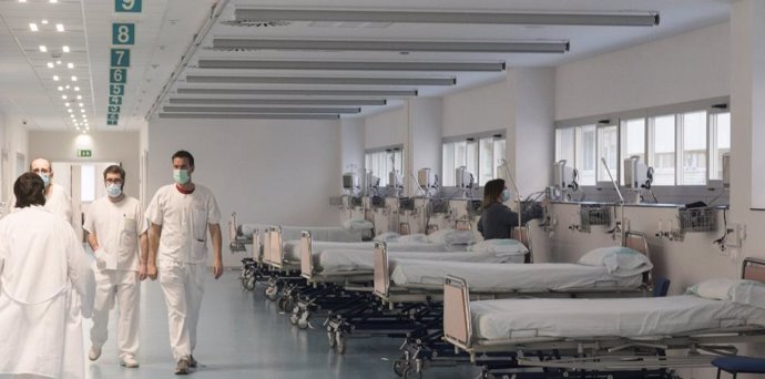 Imagen del nuevo servicio de Urgencias del Hospital San Jorge de Huesca, el cual mejora la confortabilidad para los pacientes y las condiciones para los trabajadores.