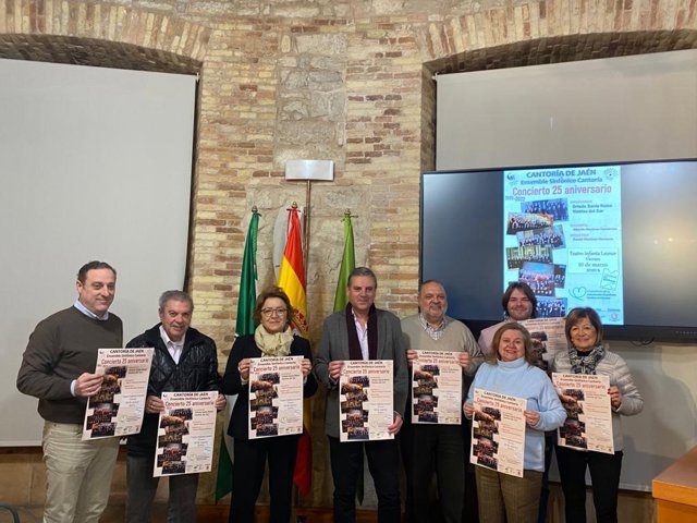 Presentación del concerto por el 25º aniversario de la agrupación musical Cantoría de Jaén